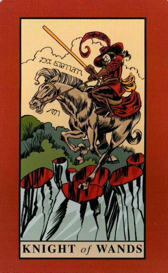 рыцарь жезлов и 9 жезлов