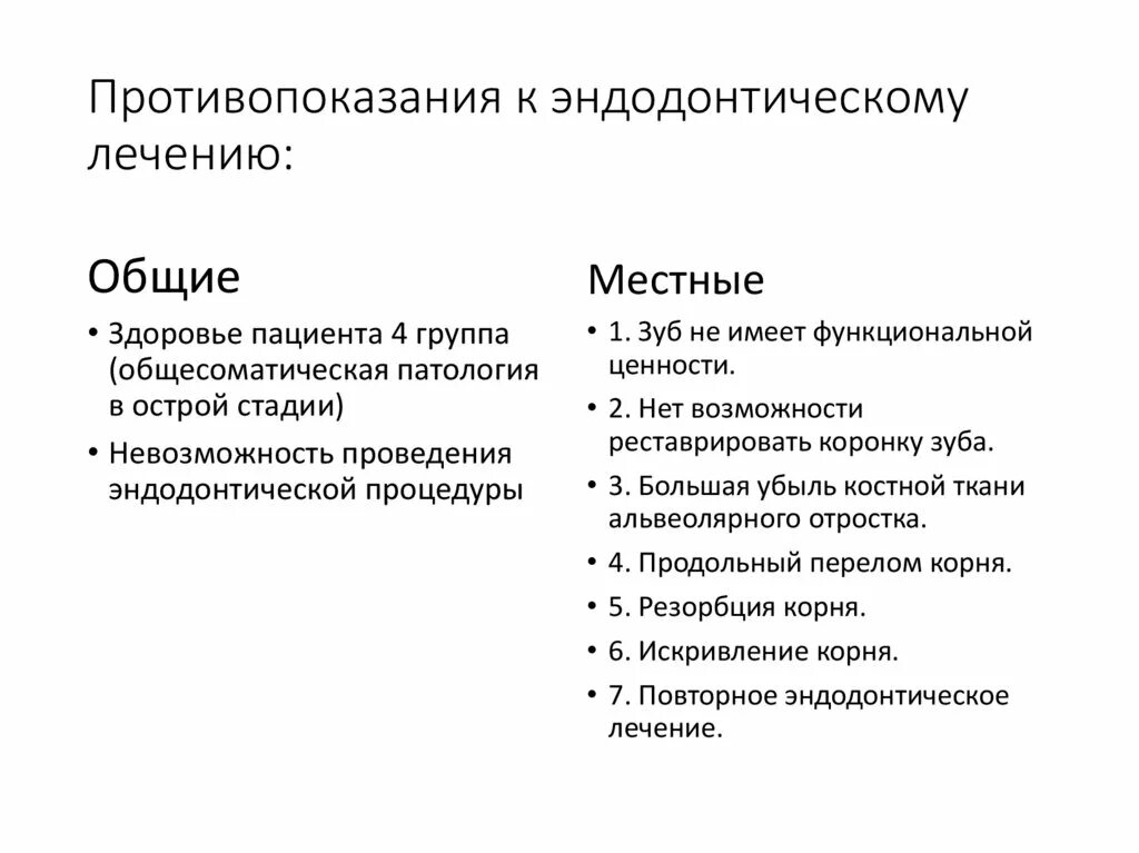 Восстановление после эндодонтического лечения. Противопоказания к эндодонтическому лечению. Абсолютные противопоказания к эндодонтическому лечению. Местные противопоказания к эндодонтическому лечению. Повторное эндодонтическое лечение показания.