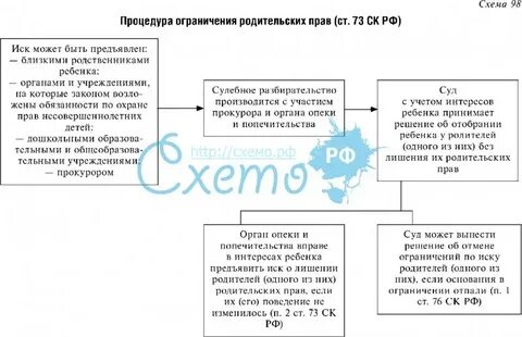 Порядок лишения родительских