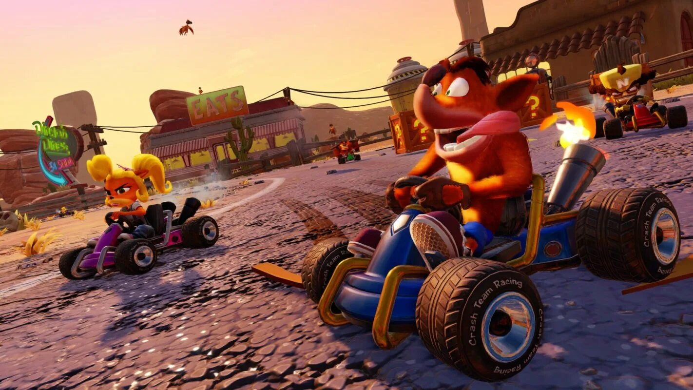 Крэш бандикут гонки. Краш бандикут гонки. Crash Team Racing Nitro. CTR Nitro fueled ps4.