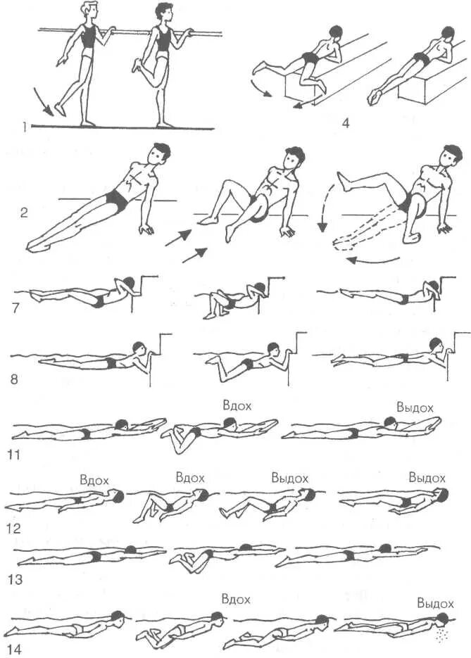 Сухое плавание кроль. Упражнения Кифута для пловцов на суше брасс. 25 Упражнений Кифута для пловцов. Комплекс Кифута упражнений брасса. Сухое плавание упражнения брасс.