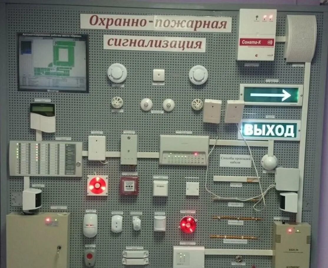 Первая электрическая пожарная сигнализация в россии. Охранно-пожарная сигнализация. Охранно-пожарная сигнализация (ОПС). Пожарная сигнализация оборудование. Стенд охранной сигнализации.