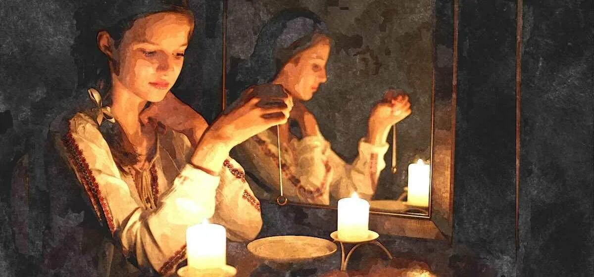 Девушки гадают на святки. Девушки гадают на святки. Девушки гадают. Карточный воск. Гадание на иголке на святки.