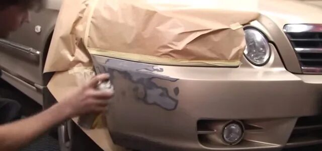 Ремонт и покраска заднего бампера - Daewoo Sens, 1,3 л, 2004 года кузовной ремон