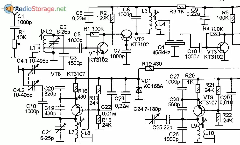 Кв радиоприемник схема. Схема receiver cw_ssb. Приёмник прямого преобразования схема на 28 мгц на транзисторах. Схема кв приемника на любительские диапазоны am ssb. Схемы приёмников кв диапазона.