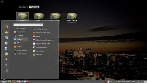 Mint интерфейс