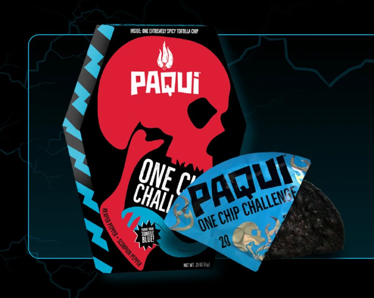 Paqui one chip. One Chip Challenge 2022. One Chip Challenge 2023. One Chip Challenge от Paqui.