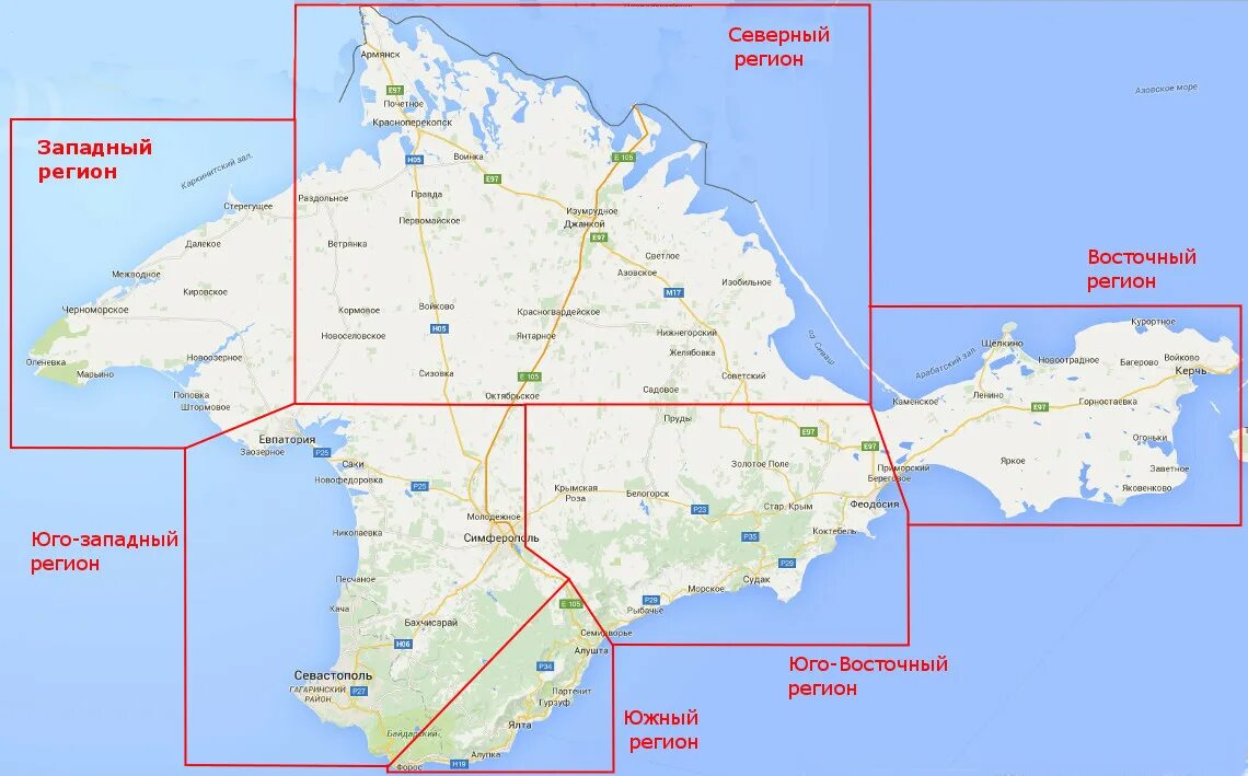 Крымский округ области. Юго-Западный Крым карта. Северо Восток Крыма на карте. Карта Крыма с районами.