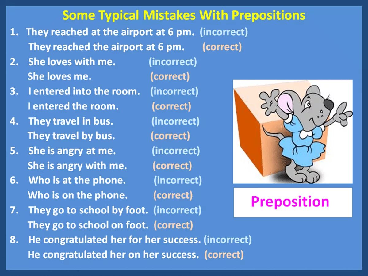 Включается на английском. Английские предлоги. Preposition to. Typical предлог. Verbs and prepositions правило.