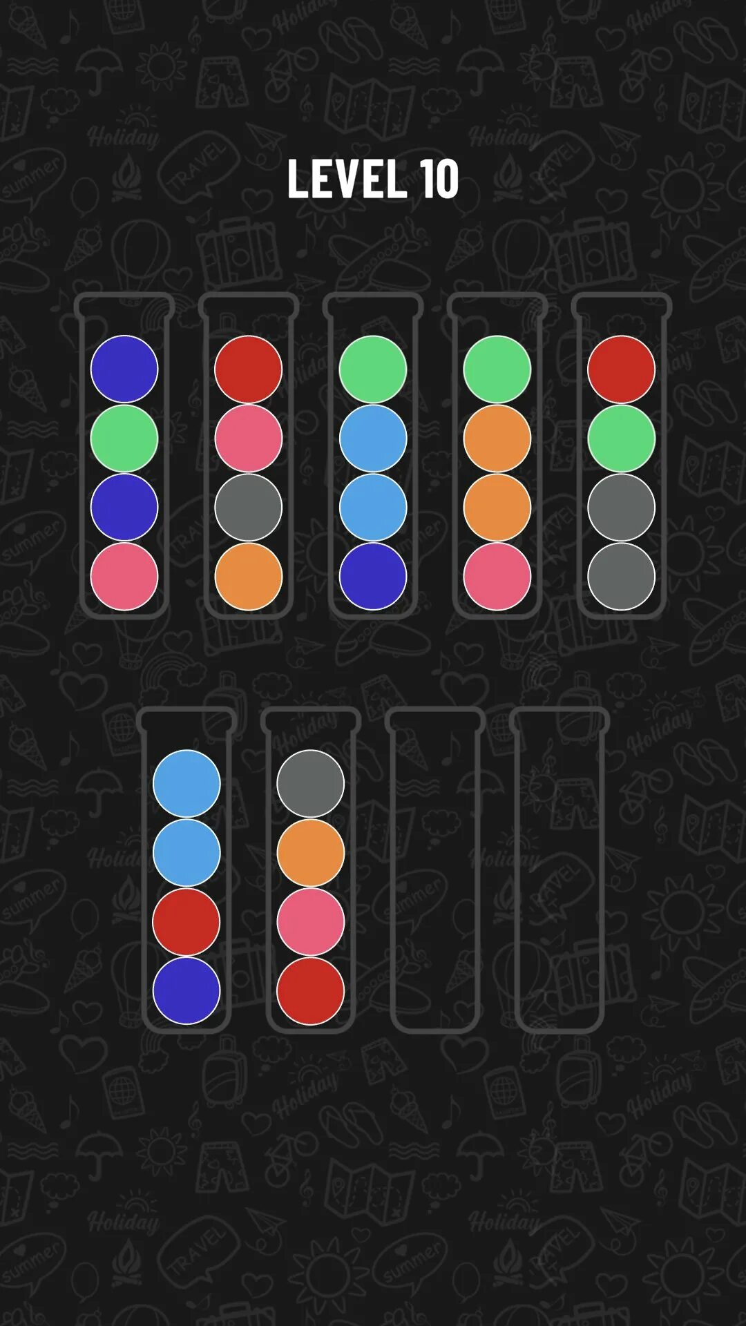 Ball sort puzzle играть. Логическая игра цвета. игра ball sort puzzle.