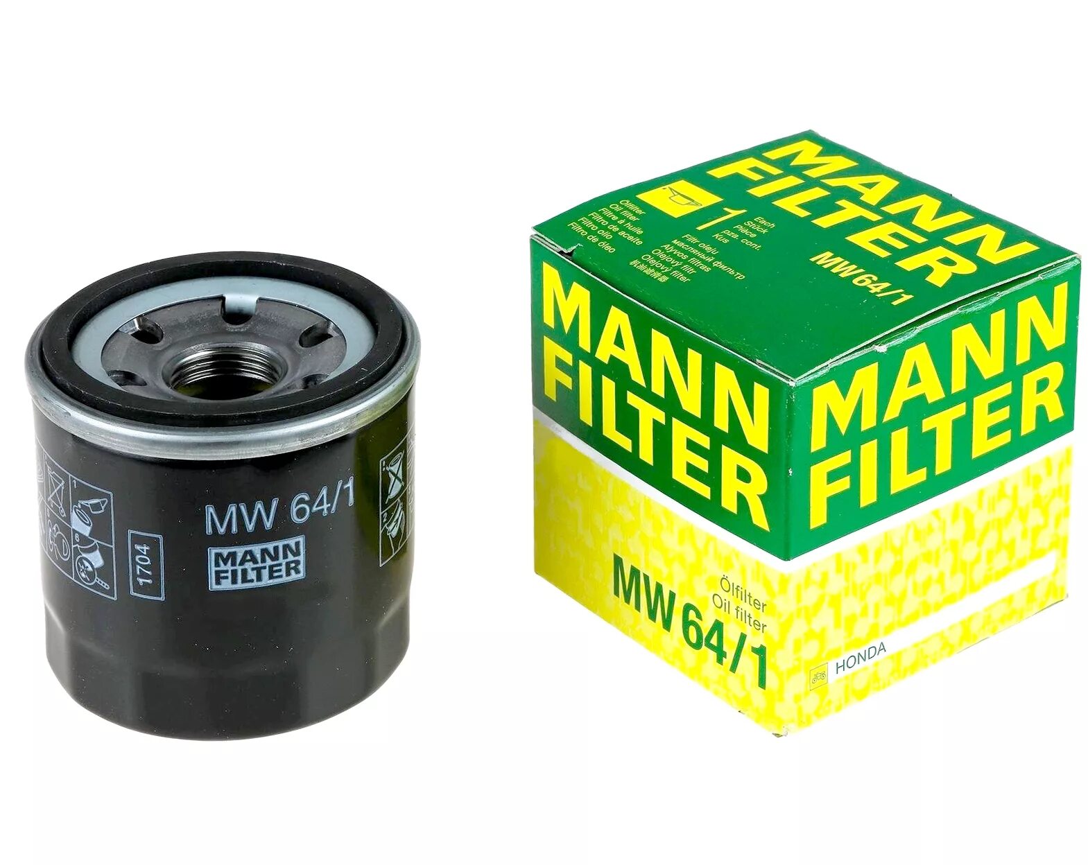 Фильтр масляный бензин. Фильтр масляный Mann mw64. Масляный фильтр Mannol mw64. Mann-Filter MW 64/1 фильтр масляный для мотоциклов. Фильтр Манн 64/1 на Хонда.