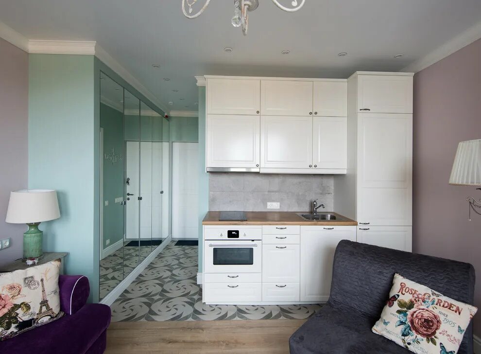 Квартира-студия: дизайн интерьера Small apartment design, Small kitchen design a