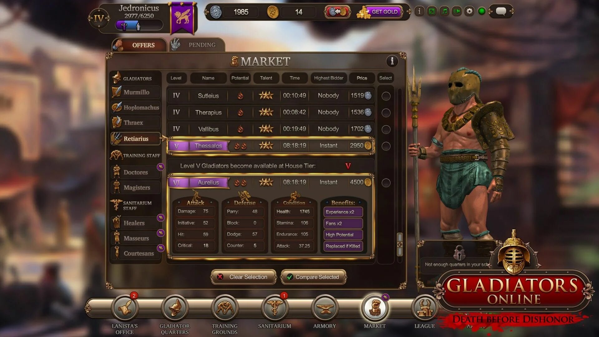 Gladiators guide