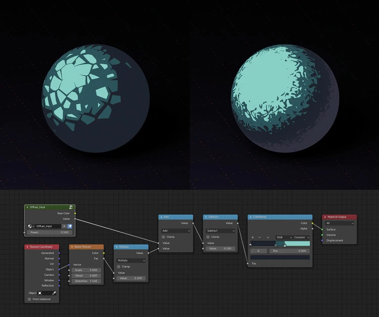 Compile shader material