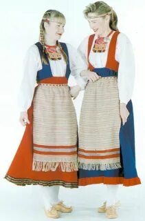 Народный костюм карелии женский