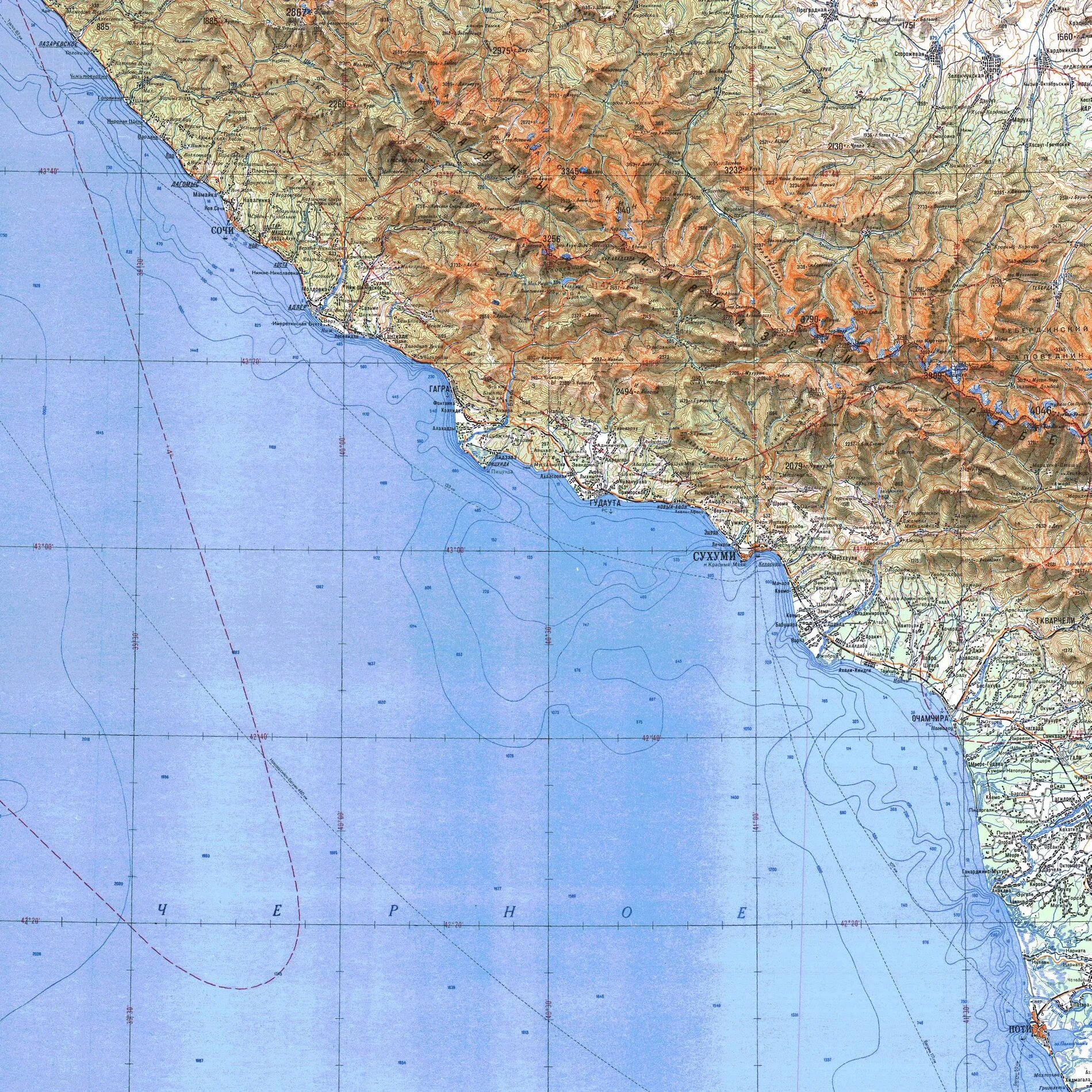 Топографическая карта Абхазии. Карта Абхазии топографическая карта Абхазии. Карта Абхазии побережье черного моря. Абхазия карта Генштаб. Границы черноморского побережья