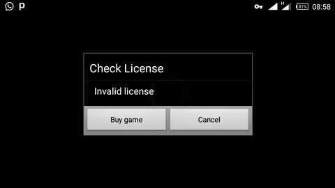 Invalid license