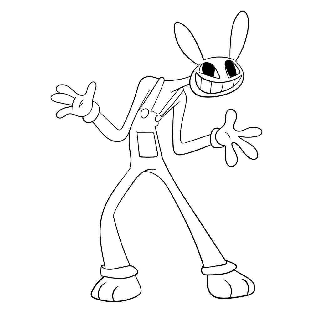 Цифровой цирк раскраска для детей распечатать раскраски The Amazing Digital Circus Coloring Pages How to color Amaizing Digital Circus a