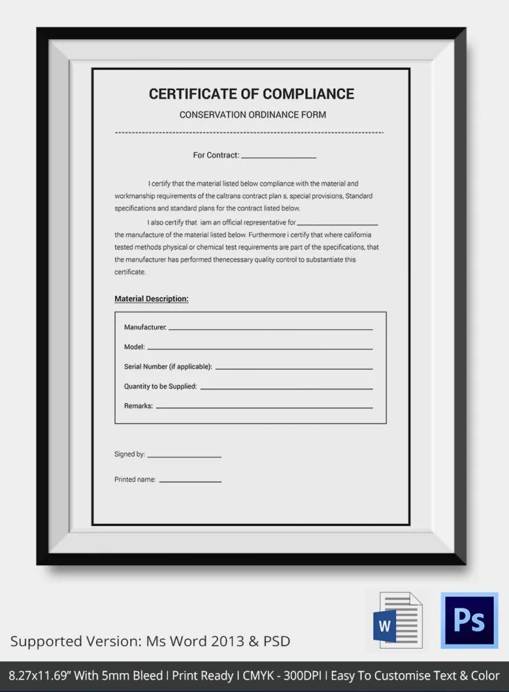 Validate certificate. Certificate of Compliance. End user Certificate. Manufacturer Certificate. Manufacturing Certificate Compliance.