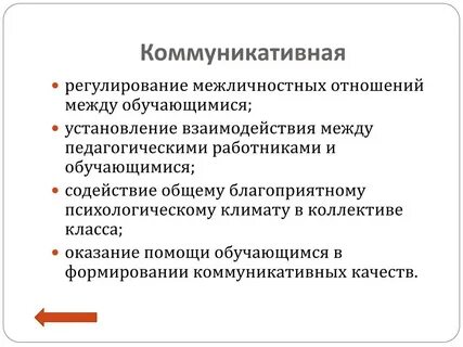 Коммуникативные межличностные отношения