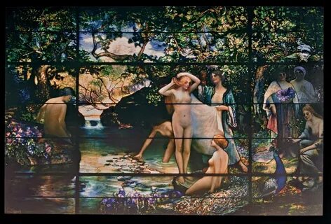 The Bathers", by Louis Comfort Tiffany, 1914.