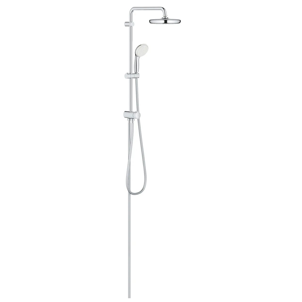 Grohe new tempesta 200. 26381001 Grohe. Душевой гарнитур Grohe New Tempesta 26406001. Стойка с горизонтальным душем. Душевая система Grohe 26381001.