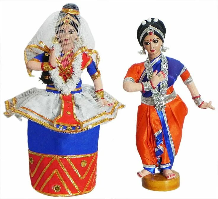 Мейтхеи (Манипури). Индийские куклы. Кукла в индийском национальном костюме. Куклы Индии национальные.