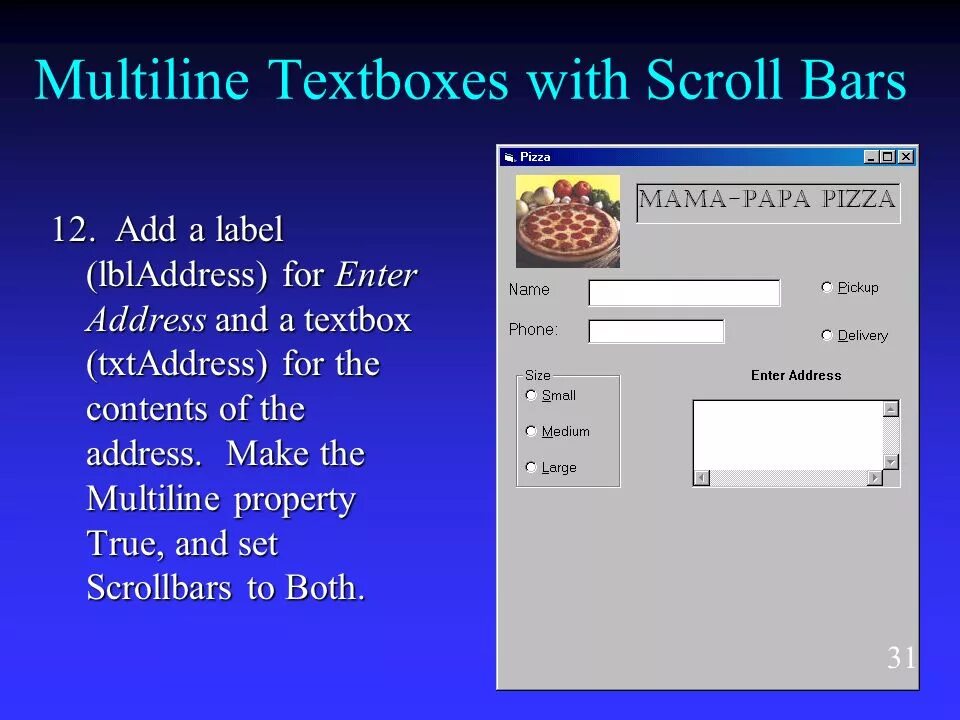 Multiline comment. Textbox. textbox программа. multiline textbox. свойства textbox.