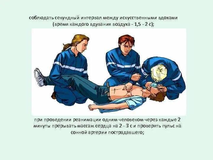 Методы реанимации пострадавшего. Интервал между вдохами при проведении искусственного дыхания. непрямой массаж сердца интервал. при проведении реанимации одним человеком. интервал между вдохами при проведении искусственного.