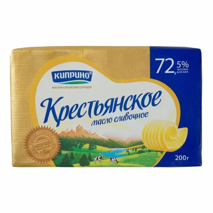 Масло сливочное Киприно Крестьянское 72.5. Масло Алтайское Киприно 82. Киприно масло сливочное 72.5%, 180 г. Киприно масло 82,5% 180. 180 гр сливочного масла