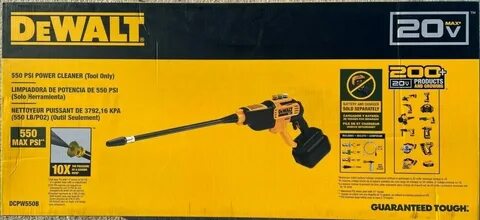 Портативная аккумуляторная мойка dewalt dcpw550