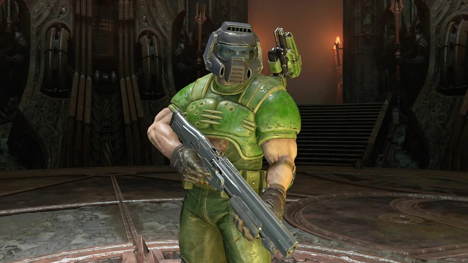 На какое исполнение тайных дум надеется герой. Doom 2016 doomguy. doom eternal думгай. doomguy classic armor.