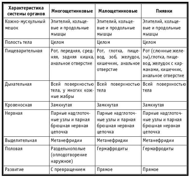 В отличии от круглых. Таблица кольчатые черви 7 класс биология. Таблица кольчатых червей 7 класс биология. Таблица характеристика классов кольчатых червей. Сравнительная таблица классы кольчатых червей.