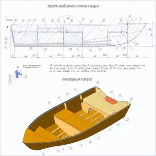 Сделать чертеж лодки