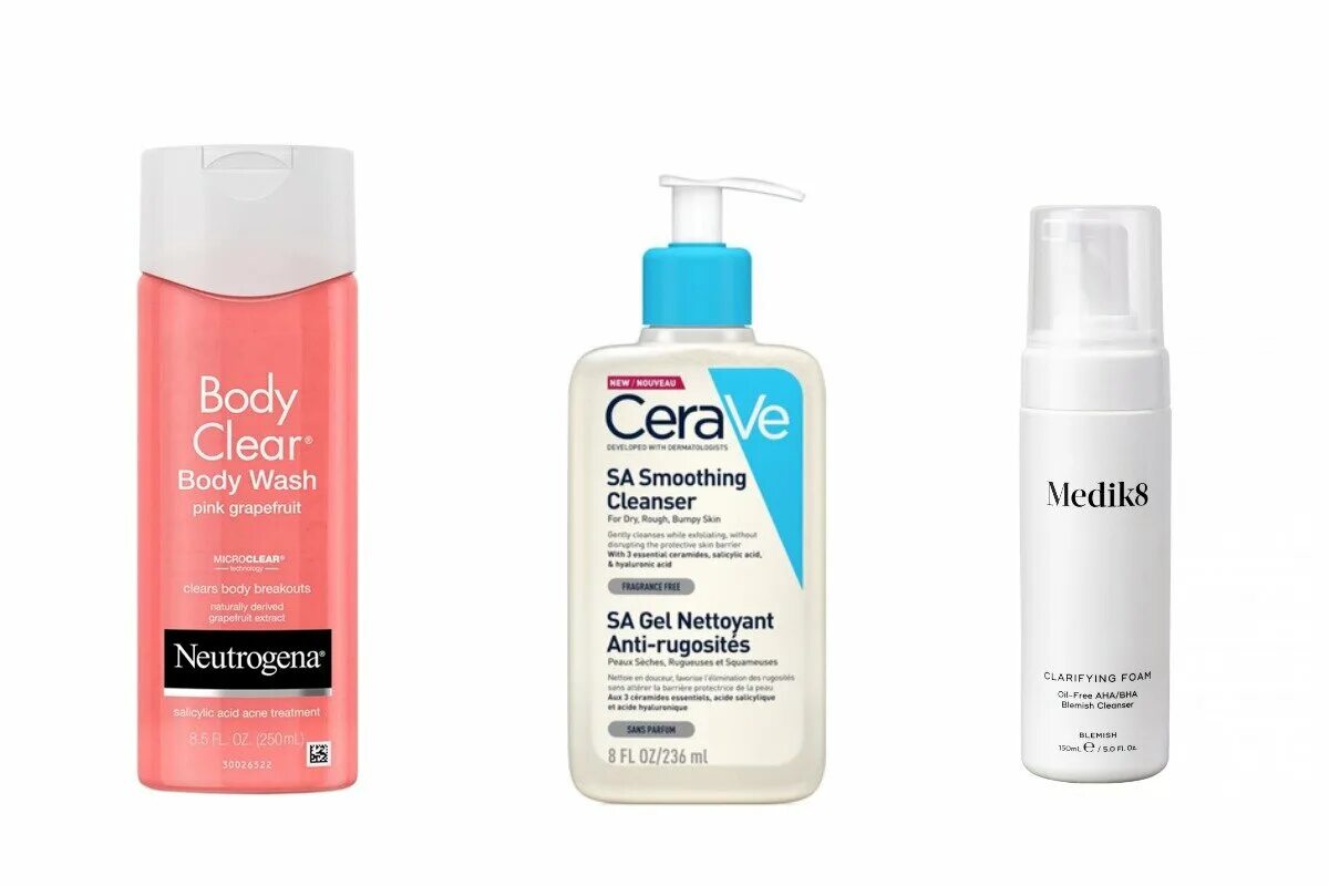 Clear спрей. Neutrogena body Clear Spray. CERAVE гель с салициловой кислотой. Гель для душа нитроджина. Neutrogena акне.