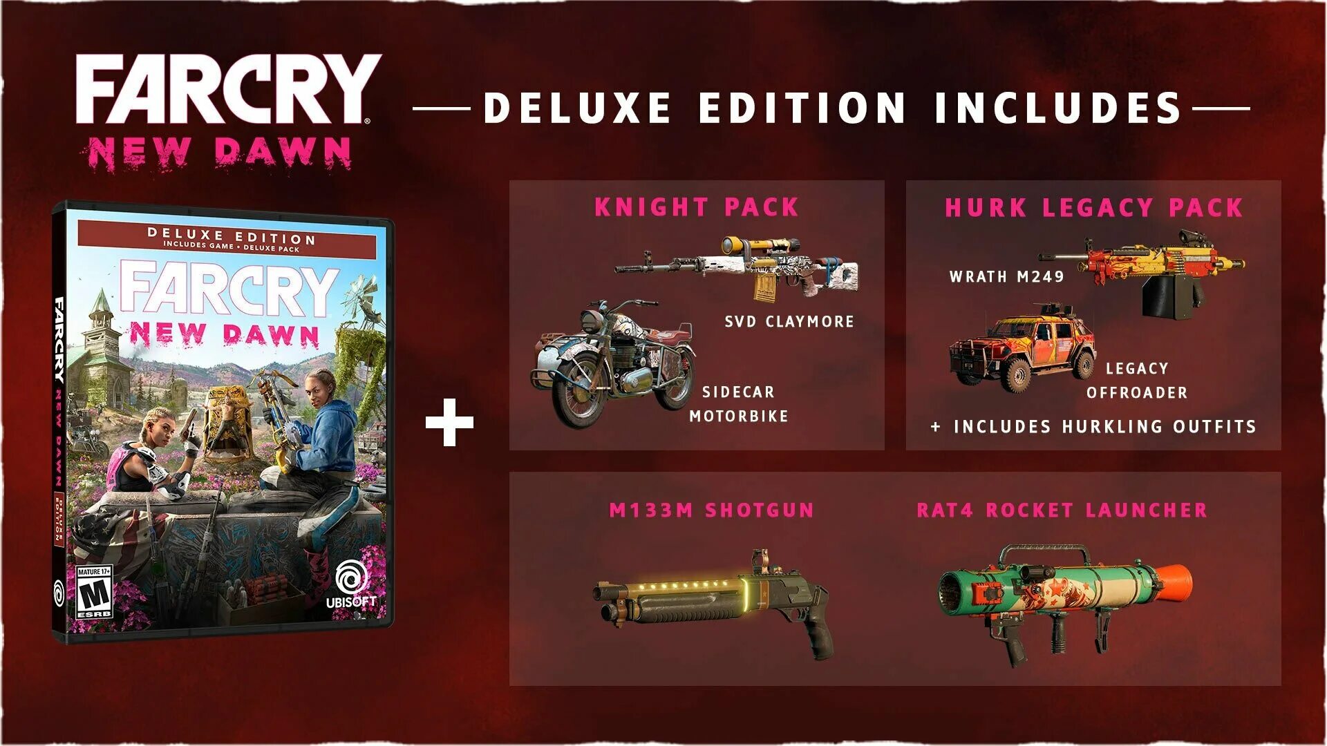Игра входит в делюкс. Far Cry 5 New Dawn Deluxe Edition. Коллекционное издание far Cry New Dawn. Far Cry 5 Gold + far Cry New Dawn Deluxe. Far Cry 5 - Deluxe Pack.