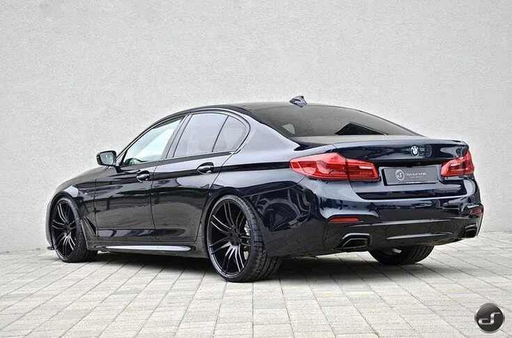 Скачать обои чёрный, BMW, седан, G-Power, 2018, 5er, четырёхдверный, 5-series, р