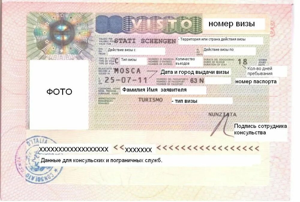 Шенгенская виза (Тип «c»). Шенгенская виза Италия. Номер визы. Итальянская виза.