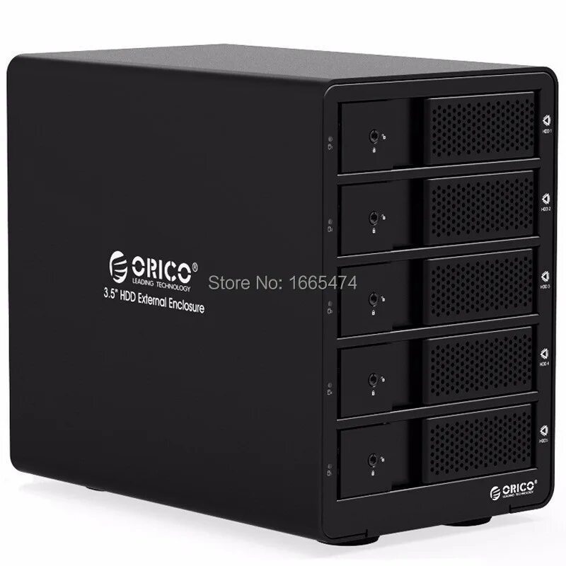 Бокс для дисков hdd. Orico 9558u3. raid 5 hdd usb3.0. hdd 20 tb. корпус на 4 hdd 3.5 диска nas.