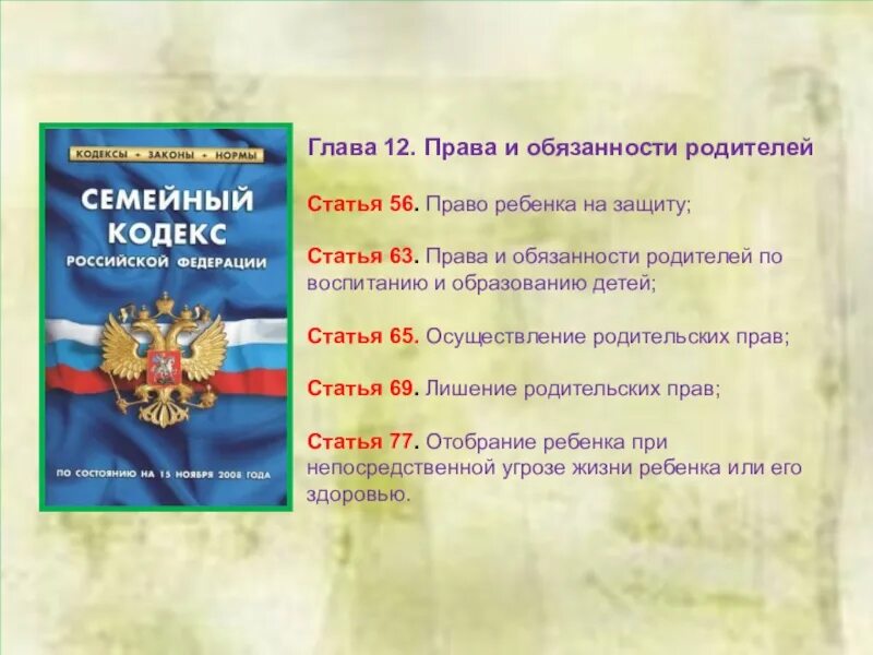 Ст 87 семейного кодекса. Ст 87 семейного кодекса