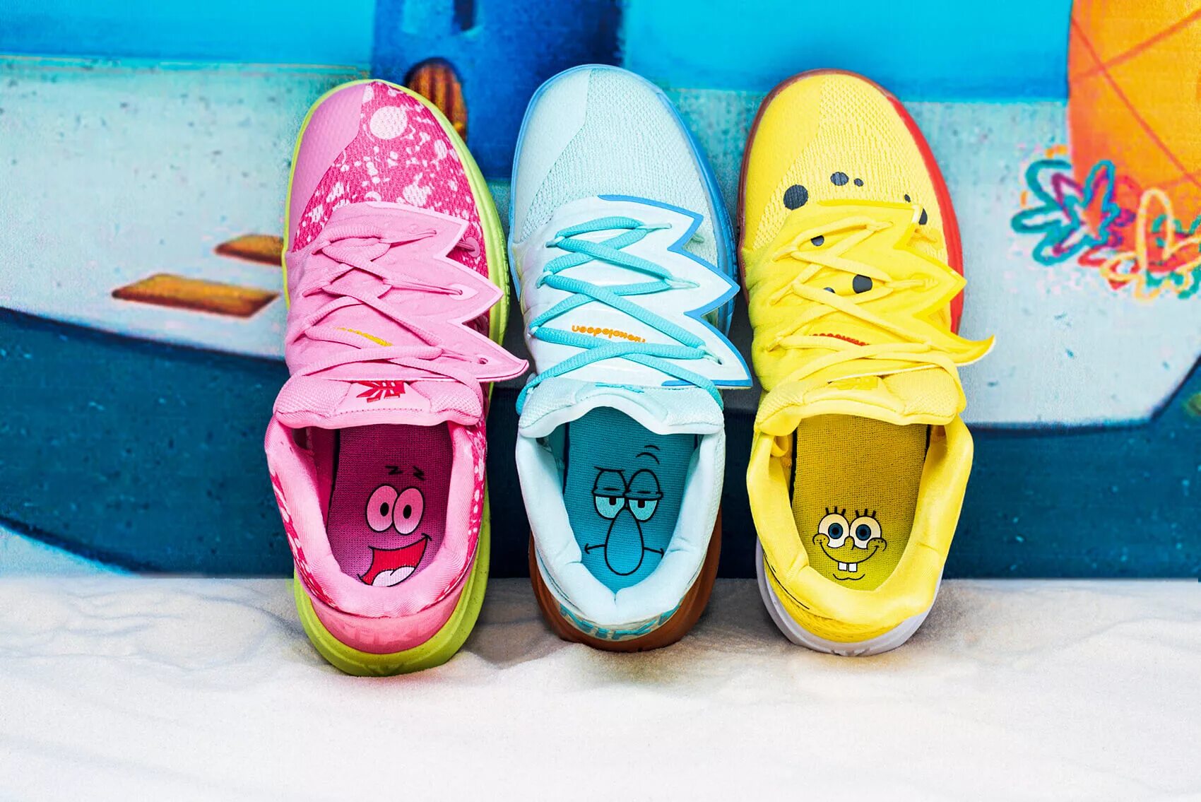 Spongebob 5. Nike Kyrie 5 Spongebob. Nike Kyrie 5 x Spongebob. Кроссовки Кайри Спанч Боб. Nike Kyrie Sponge Bob.