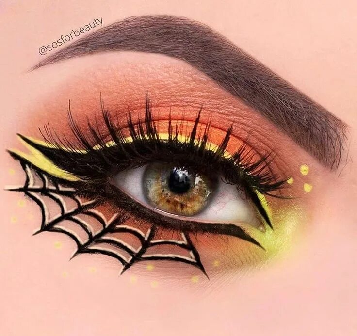 eye makeup tutorial for beginners Holloween makeup, Horror makeup, Halloween mak