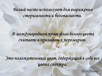 Сила белого цвета
