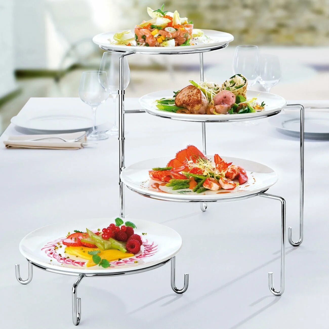 Buffet Table. Тейбл плате. Buffet Design for a Buffet Table. Vertical Plate Holder. Stand cold