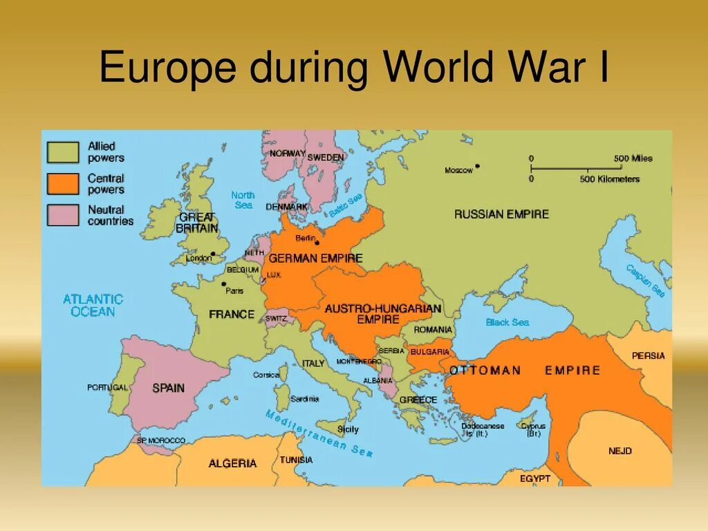 Europe is bordered towards the