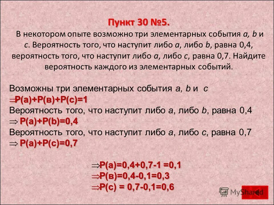 260 дж. Событие с вероятностью 0. Вероятность элементарных событий. Вероятность равна 0.