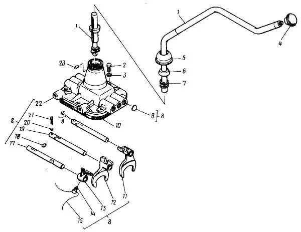 Рычаг переключения передач газель. ГАЗ 51 коробка передач схема переключения. Рычаг переключения передач ГАЗ 53. Рычаг переключения КПП ГАЗ 3309. КПП ГАЗ 51 схема переключения передач.