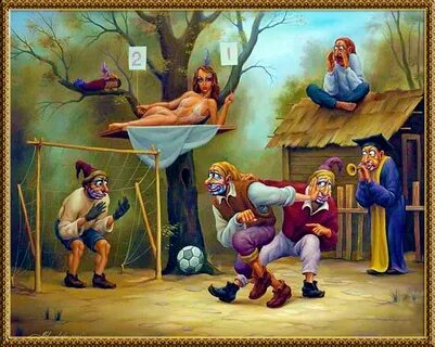 Once human devious painting