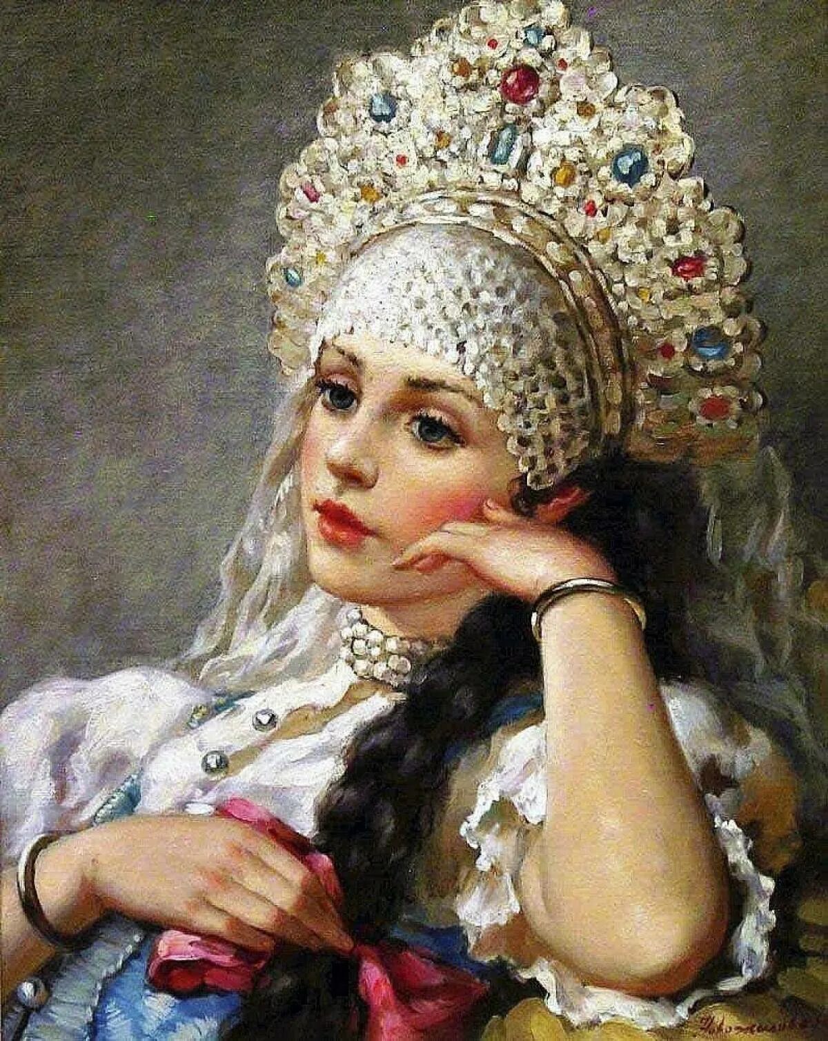 Портрет русской красавицы