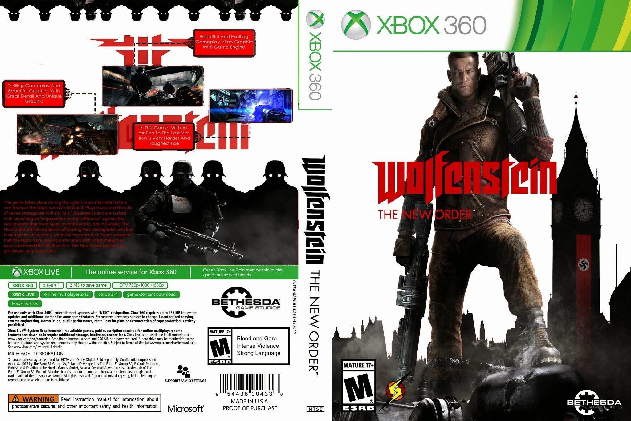 Wolfenstein order требования. Wolfenstein Xbox 360. Wolfenstein the New order обложка. Wolfenstein: the New order 360. Wolfenstein the New order Xbox.